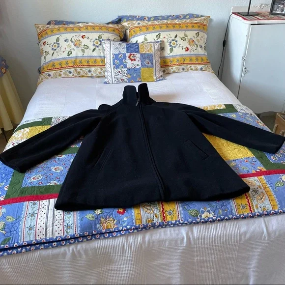 Weather Tamer Wool Blend A-Line Zippered Coat - Picture 6 of 12